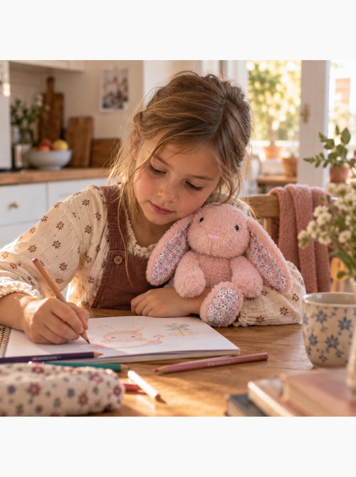 Bouillotte sèche lapin en peluche déhoussable chaud ou froid - Kiabi Bouillotte sèche lapin en peluche déhoussable chaud ou froid - Kiabi