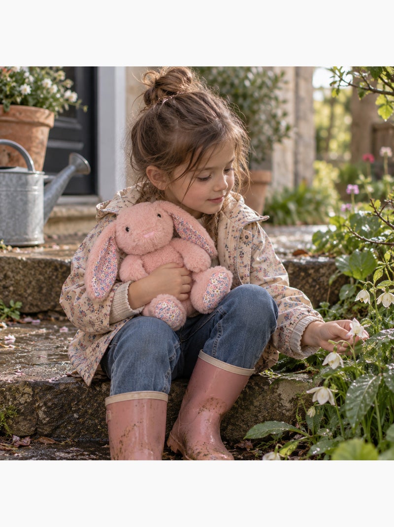 Bouillotte sèche lapin en peluche déhoussable chaud ou froid Rose - Kiabi