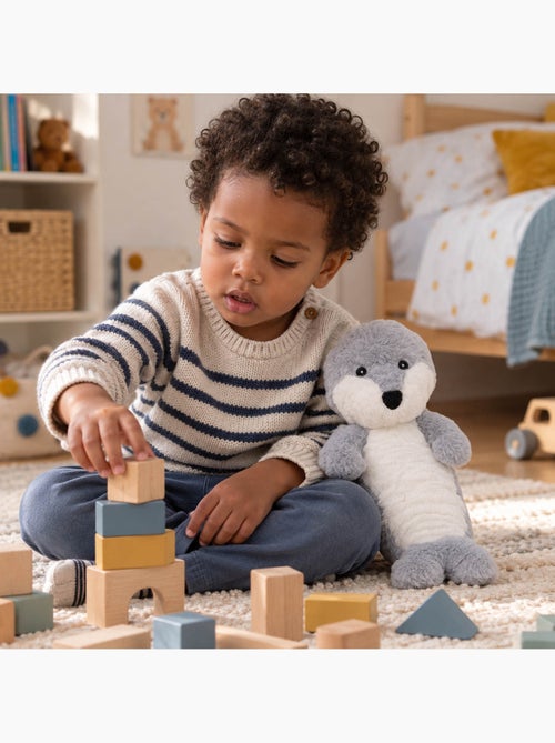 Bouillotte sèche loutre en peluche déhoussable chaud ou froid - Kiabi Bouillotte sèche loutre en peluche déhoussable chaud ou froid - Kiabi