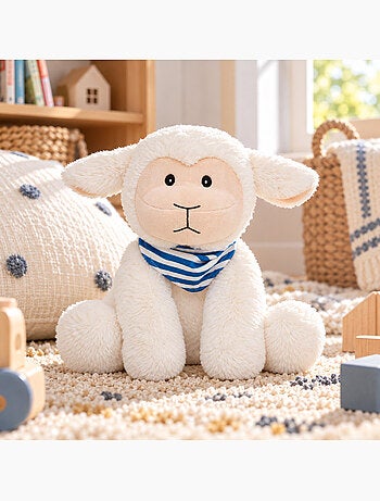 Bouillotte sèche mouton en peluche déhoussable chaud ou froid