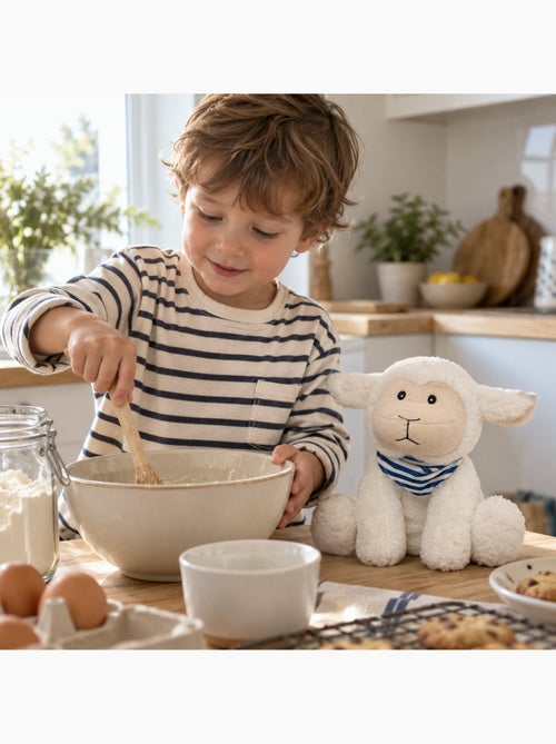 Bouillotte sèche mouton en peluche déhoussable chaud ou froid - Kiabi Bouillotte sèche mouton en peluche déhoussable chaud ou froid - Kiabi