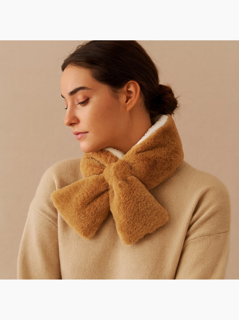 Bouillotte tour de cou micro-ondable Marron - Kiabi
