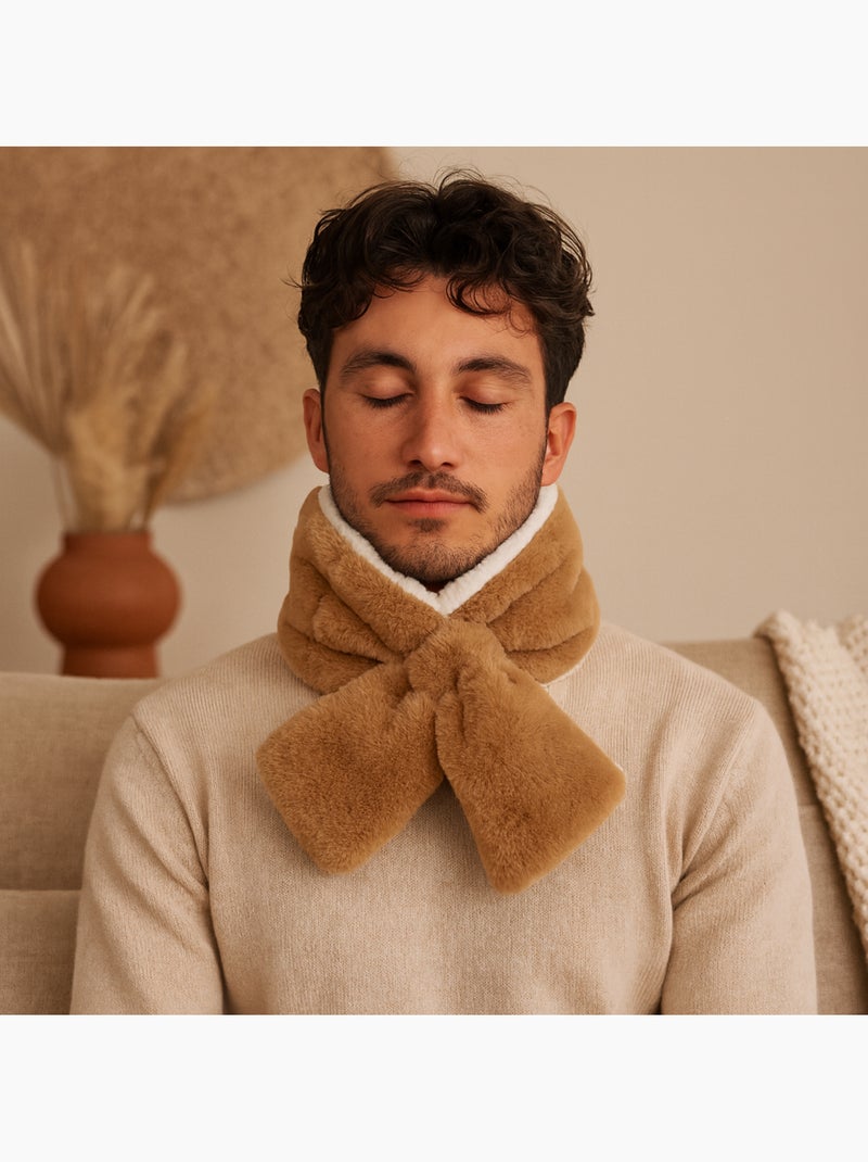 Bouillotte tour de cou micro-ondable Marron - Kiabi