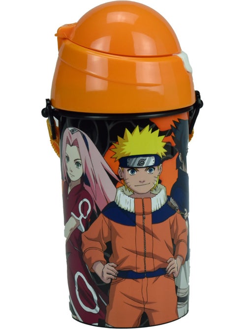 Bouteille en PVC Naruto Shippuden à sangle amovible 500 ml - Kiabi