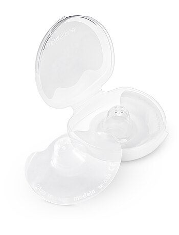 Bouts de sein medela contact - silicone doux, protège mamelons sensibles, facilite la prise du sein