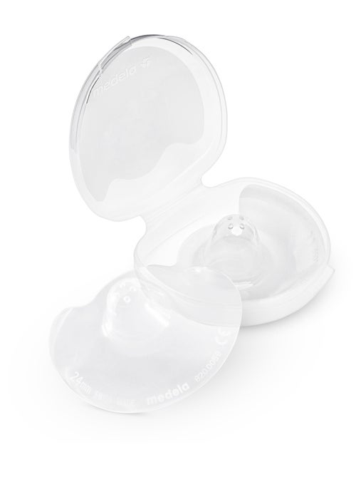 Bouts de sein medela contact - silicone doux, protège mamelons sensibles, facilite la prise du sein - Kiabi
