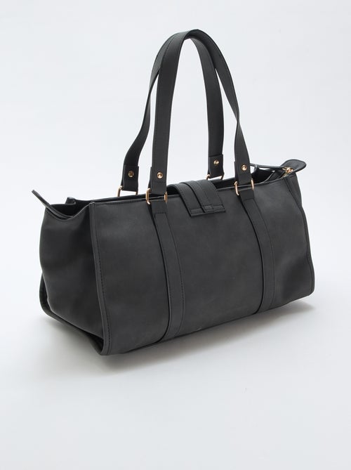 Bowling handtas met slotdetail - Kiabi