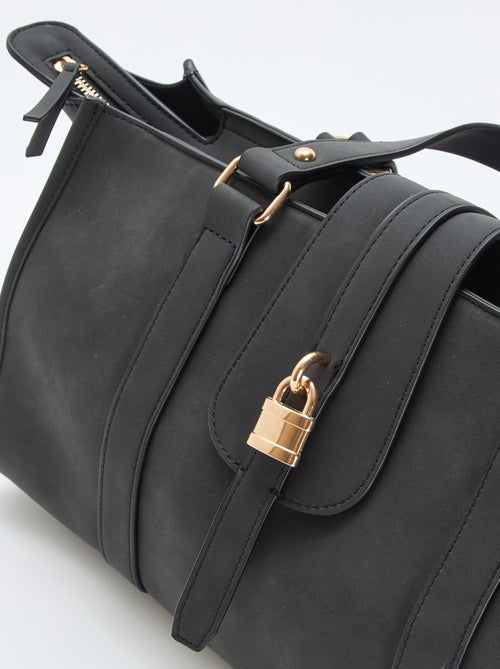 Bowling handtas met slotdetail - Kiabi