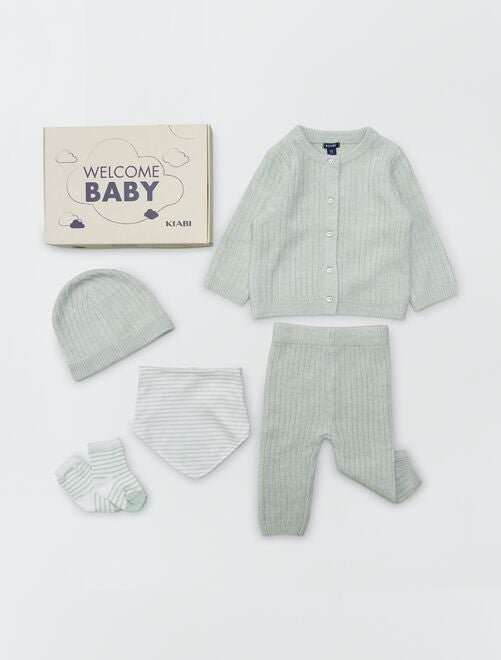 Box de naissance 'Welcome Baby' 5 pièces - Mixte - Kiabi