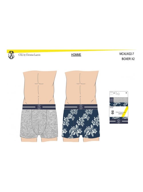 Boxer CXL By LACROIX X2 - Pack de 2 - Kiabi Boxer CXL By LACROIX X2 - Pack de 2 - Kiabi