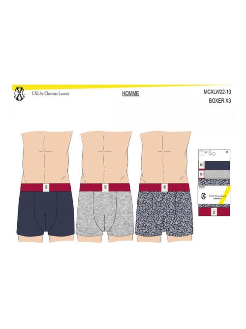 Boxer CXL By LACROIX X3 - Pack de 3 - Kiabi