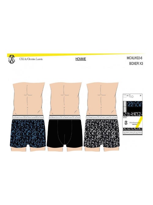 Boxer CXL By LACROIX X3 - Pack de 3 - Kiabi Boxer CXL By LACROIX X3 - Pack de 3 - Kiabi