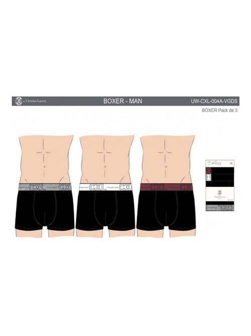 Boxer CXL By LACROIX X3 - Pack de 3 - Kiabi