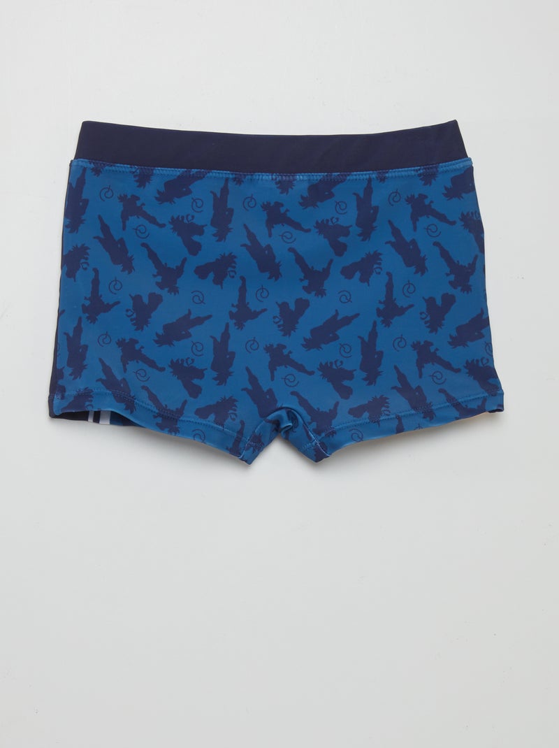 Maillot De Bain Boxer Dragon Ball Bleu - Pour Garçon - 88% Polyester 12% Élasthanne - Taille 6 Ans
