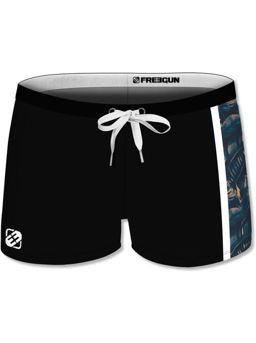 Boxer de bain homme avec empiècement imprimé tropical freegun - Kiabi Boxer de bain homme avec empiècement imprimé tropical freegun - Kiabi