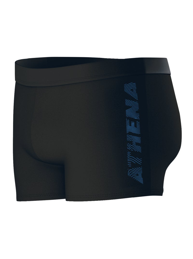 Boxer de bain homme sport sérigraphie athena Noir Bleu - Kiabi
