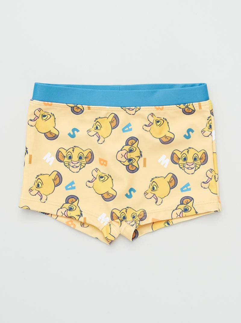 Boxer de bain 'Le Roi Lion' jaune - Kiabi