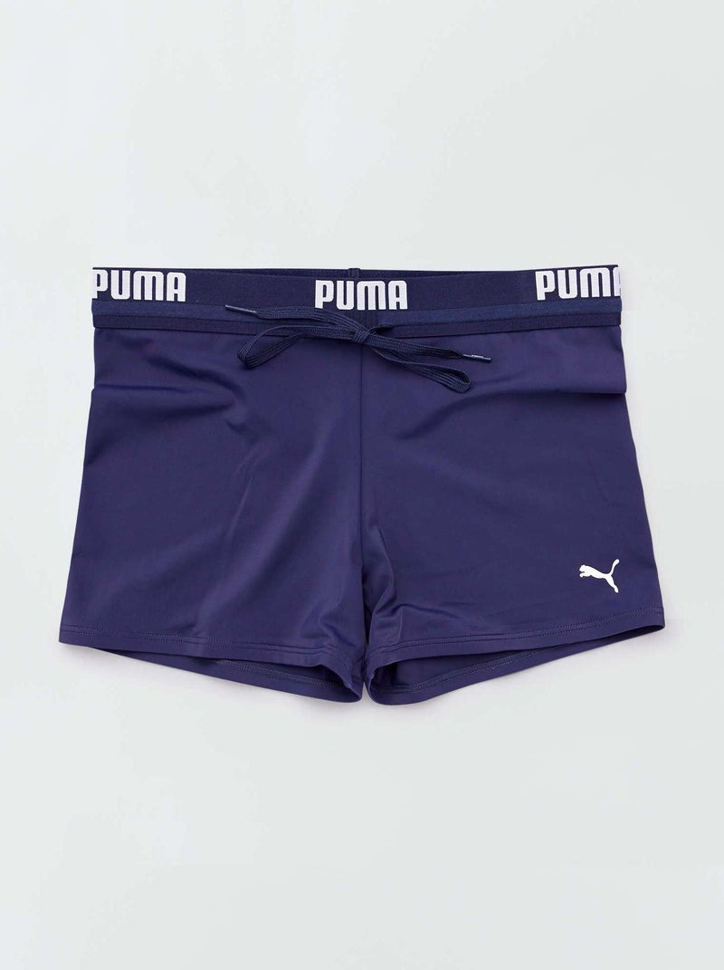 Boxer de bain 'Puma' ceinture logo bleu marine - Kiabi