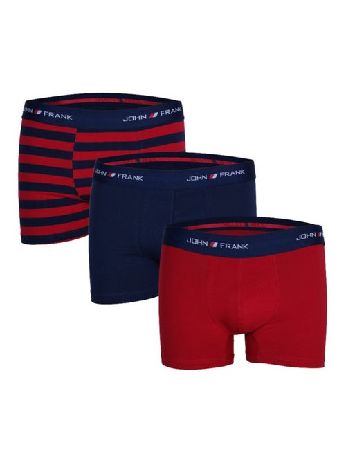 Boxer Homme JOHN FRANK  - Pack de 3 - Kiabi