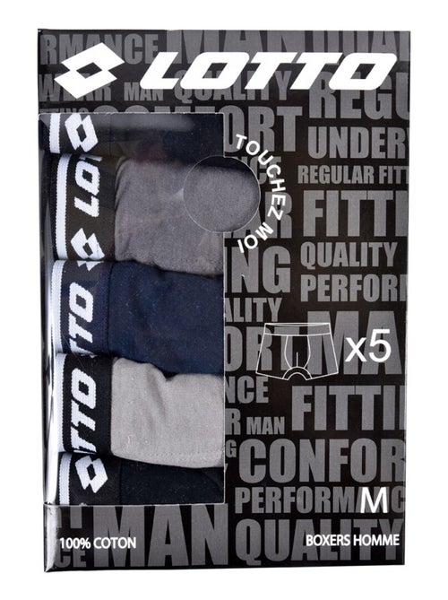 Boxer homme LOTTO - Pack de 5 - Kiabi