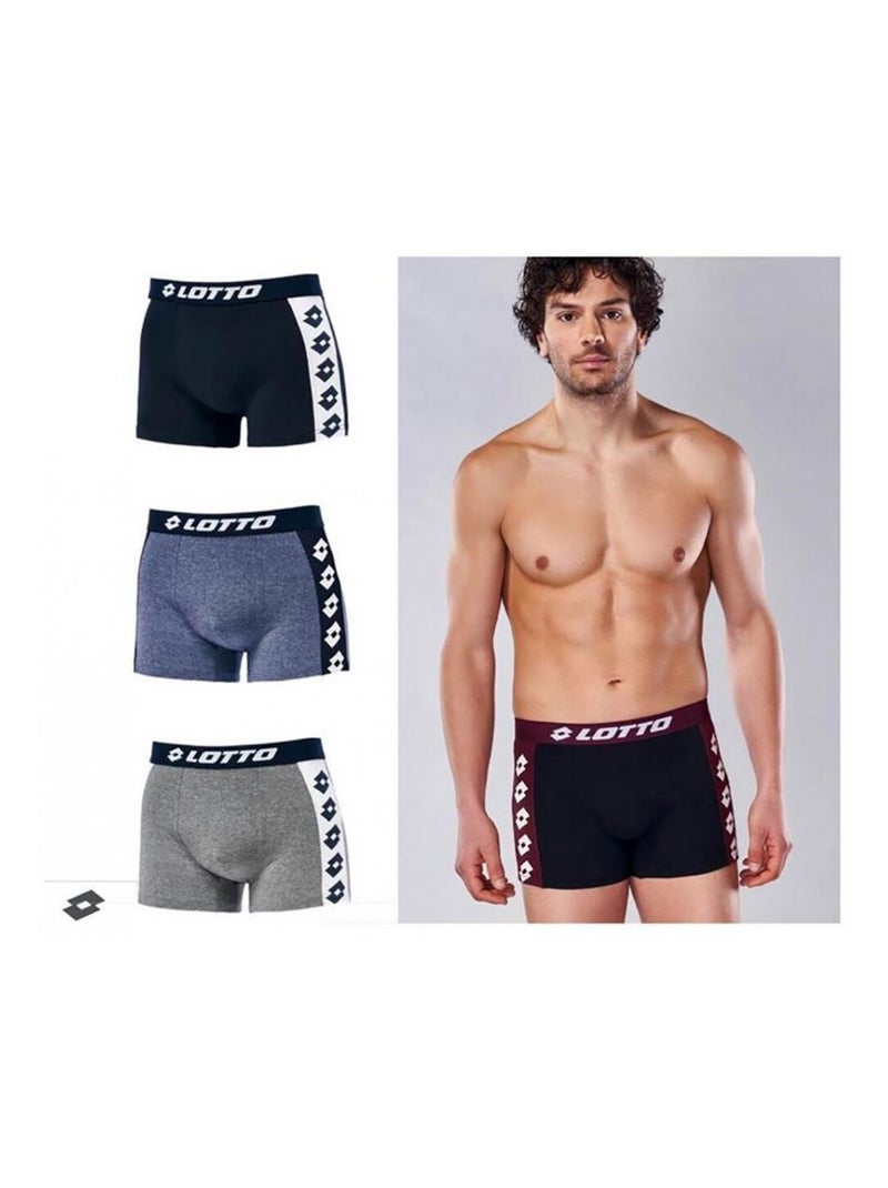 Boxer homme LOTTO - Pack de 6 Bleu Gris Bleu - Kiabi