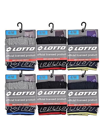 Boxer homme LOTTO - Pack de 6