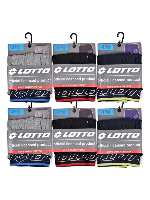 Boxer homme LOTTO - Pack de 6 - Kiabi Boxer homme LOTTO - Pack de 6 - Kiabi