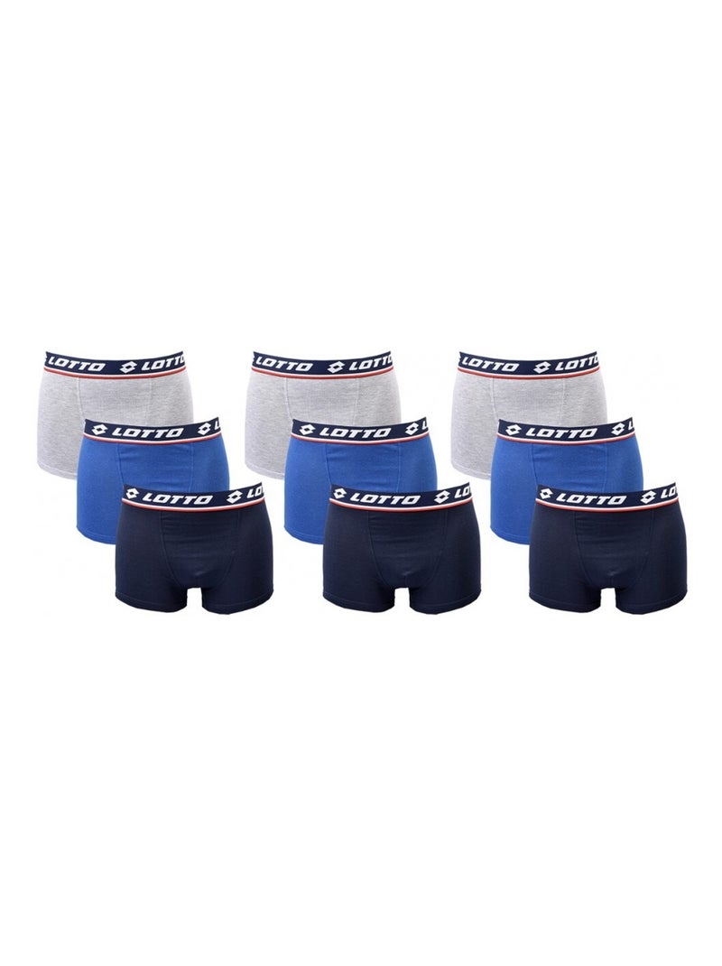 Boxer homme LOTTO - Pack de 9 Bleu Multicolore - Kiabi