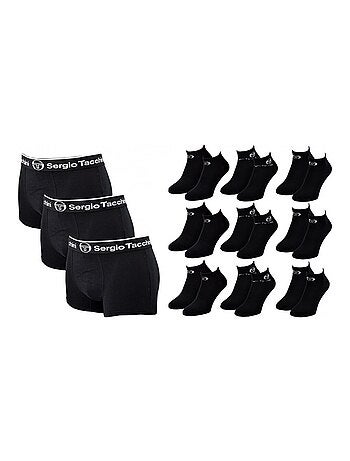 Boxer homme sergio tacchini lot de 3 pack cadeaux - pack de 3