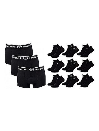 Boxer homme sergio tacchini lot de 3 pack cadeaux - pack de 3