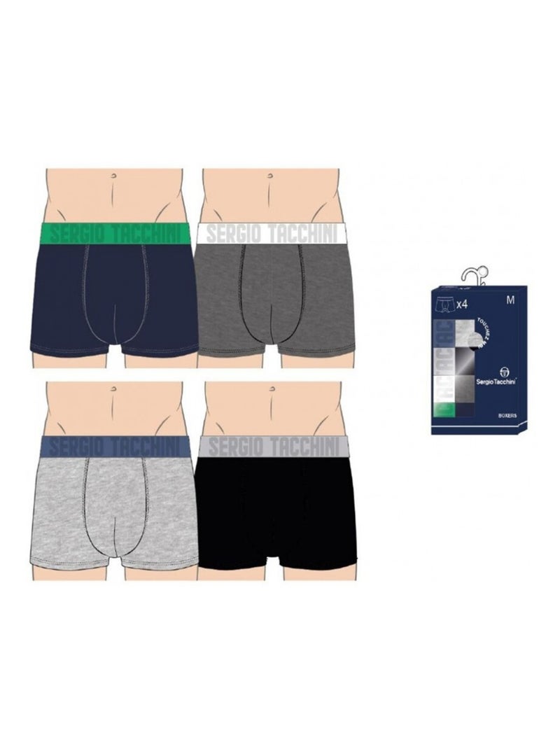 Boxer Homme SERGIO TACCHINI Lot de 8 - Pack de 8 Multicolore - Kiabi