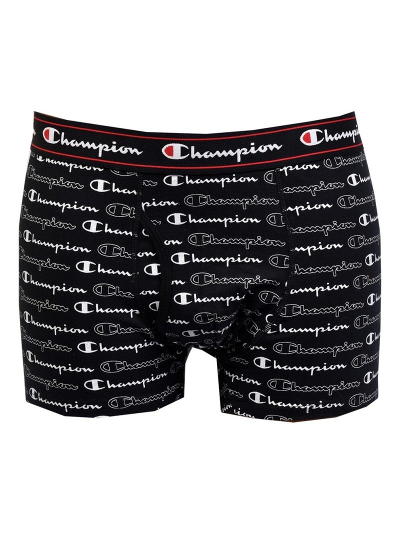 Boxer homme SPORT CHAMPION  - Pack de 4 Bleu Multicolore Noir - Kiabi