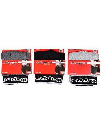 Boxer KAPPA pour Homme Qualité et Confort -Assortiment modèles photos selon arrivages - Pack de 3