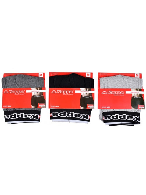 Boxer KAPPA pour Homme Qualité et Confort -Assortiment modèles photos selon arrivages- - Pack de 3 - Kiabi Boxer KAPPA pour Homme Qualité et Confort -Assortiment modèles photos selon arrivages- - Pack de 3 - Kiabi