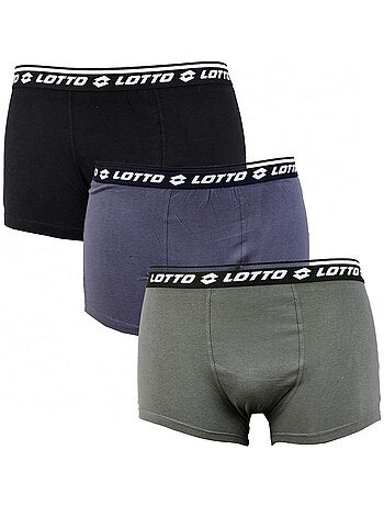 Boxer lotto pour homme 100% coton - pack de 3