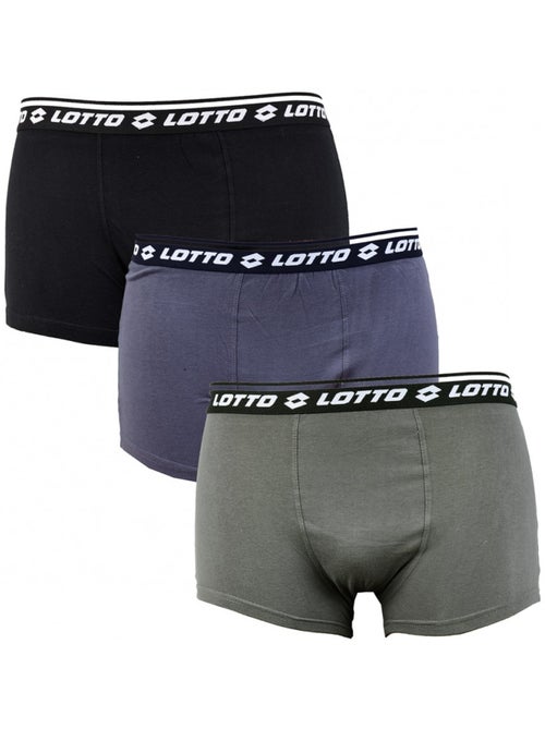 Boxer lotto pour homme 100% coton - pack de 3 - Kiabi