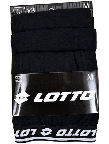 Boxer lotto pour homme 100% coton - pack de 3