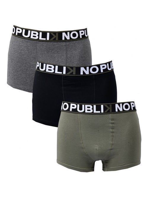 Boxer No Publik en Coton - Pack de 3 - Kiabi
