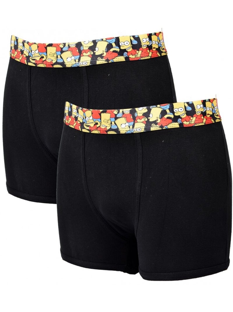 Boxer No Publik Featuring Simpsons- Pack de 2 Noir - Kiabi