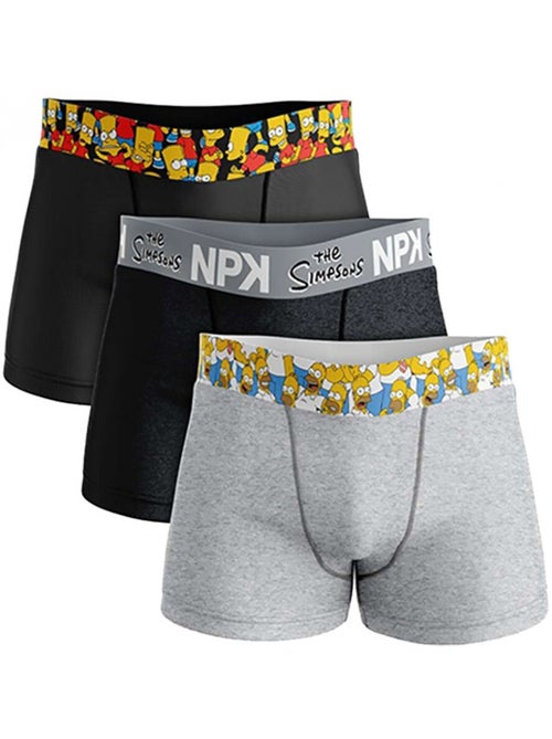 Boxer No Publik Featuring Simpsons- Pack de 3 - Kiabi Boxer No Publik Featuring Simpsons- Pack de 3 - Kiabi