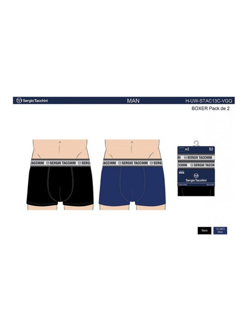 Boxer SERGIO TACCHINI - Pack de 2 - Kiabi Boxer SERGIO TACCHINI - Pack de 2 - Kiabi