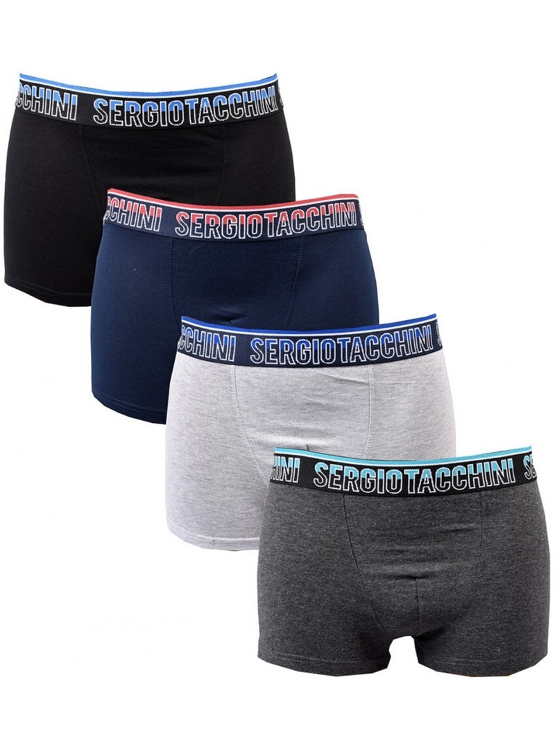 Boxer SERGIO TACCHINI - Pack de 4 Multicolore - Kiabi