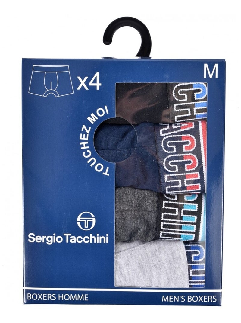 Boxer SERGIO TACCHINI - Pack de 4 Multicolore - Kiabi