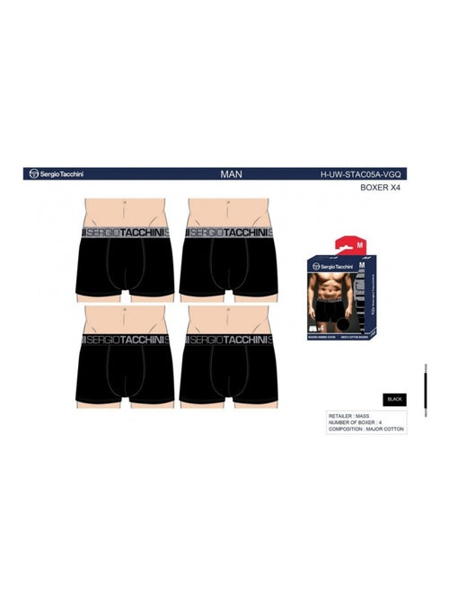 Boxer SERGIO TACCHINI - Pack de 4 - Kiabi