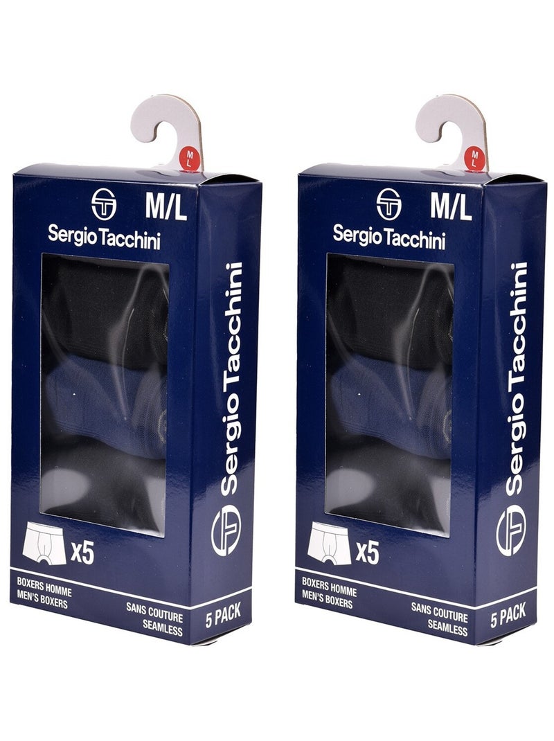 Boxer SERGIO TACCHINI sans Couture Pack de 10 SEAMLESS0608 Noir Blanc Gris - Kiabi