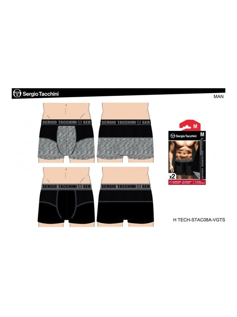 Boxer SERGIO TACCHINI X2 - Pack de 2 Multicolore - Kiabi