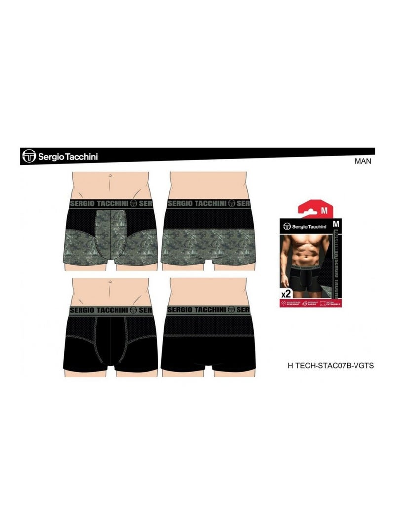 Boxer SERGIO TACCHINI X2 - Pack de 2 Multicolore - Kiabi