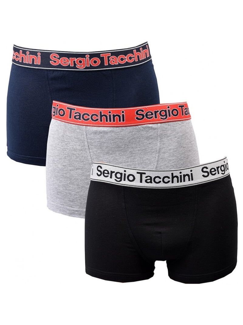 Boxer SERGIO TACCHINI X3 - Pack de 3 Multicolore - Kiabi