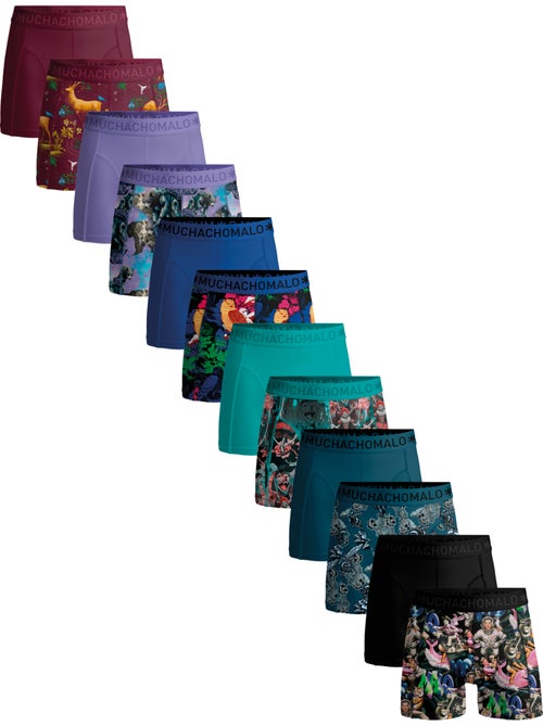Boxers lot de 12 en coton premium Muchachomalo confort respirant et coupe parfaite - Kiabi