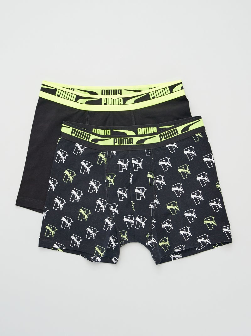 Boxers 'Puma' - Lot de 2 Noir - Kiabi